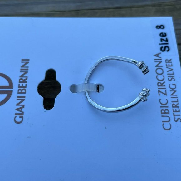 Giani Bernini Women Rings Sterling Silver Cubic Zirconia Rings Size 8 $40 - Picture 3 of 13